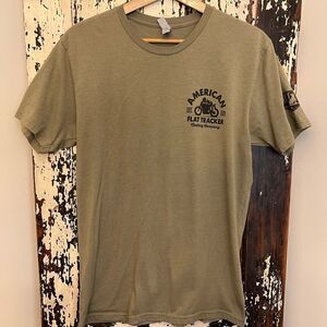 Men’s American Flat Tracker Clothing Co Motorcycle T-shirt. Size L.
